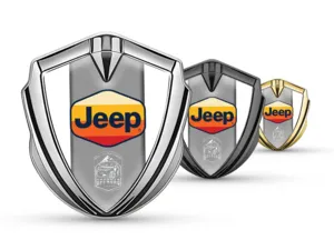 Jeep Metallico Cupolato Emblema Look Moderno Stile High-End